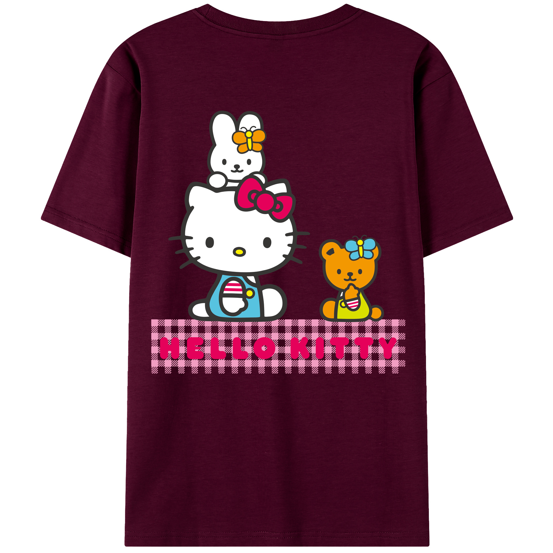 （画像用） Hello Kitty ハローキティ レディース半袖Tシャツ(バックプリント)